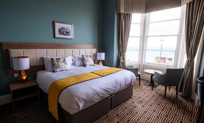 Classic room with sea view at the Llandudno Bay Hotel.